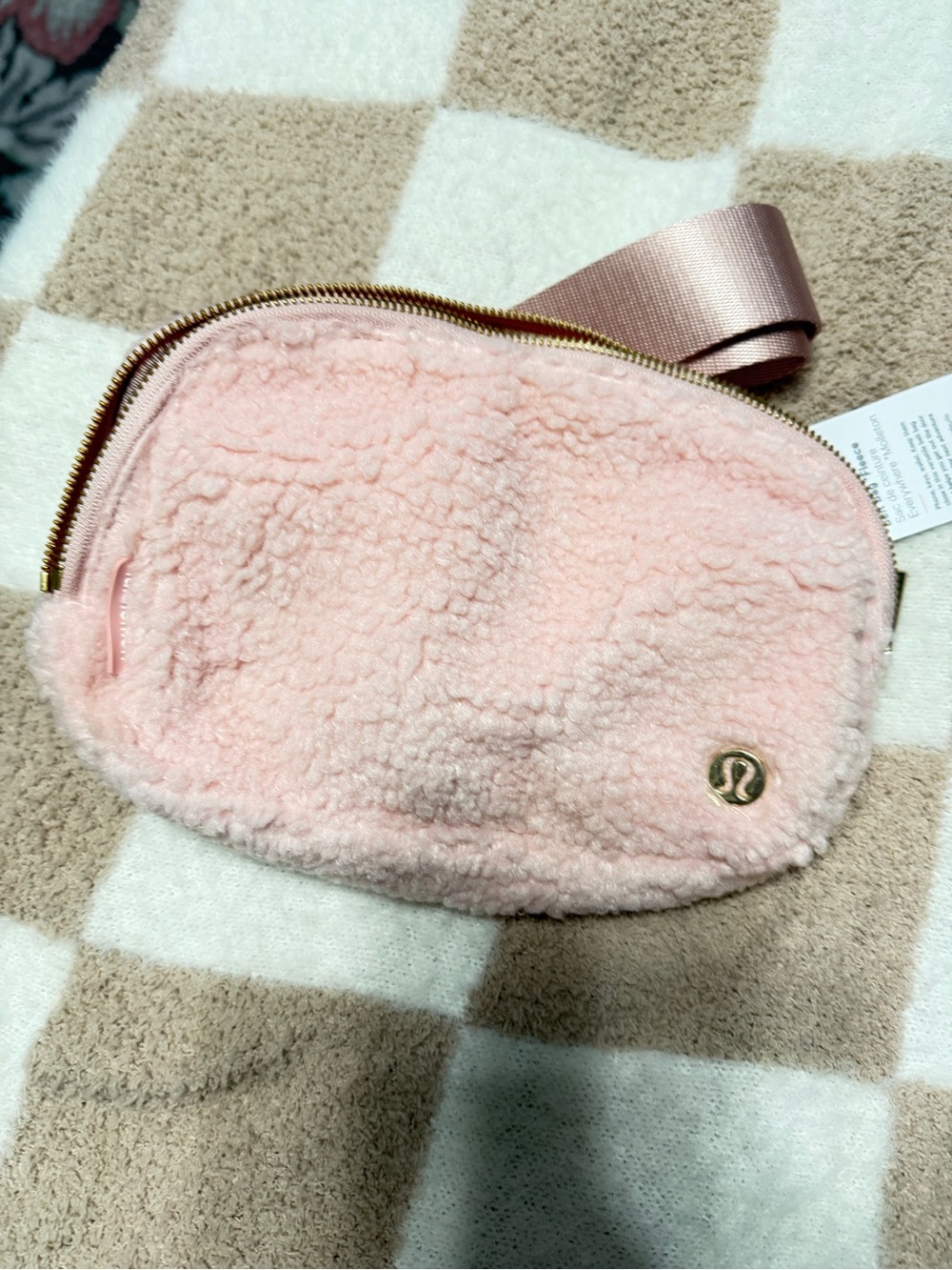 Lululemon Pink Sherpa Belt Bag